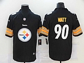 Nike Steelers 90 T.J. Watt Black Team Big Logo Vapor Untouchable Limited Jersey,baseball caps,new era cap wholesale,wholesale hats